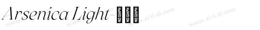 Arsenica Light字体转换
